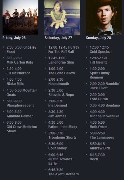 Newport Folk Festival 2013 26 – 28 июля Род-Айленд – США Прямой эфир / Трансляция