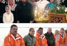Фейковые новгородские рыбаки с одним из двойников путина: Лубянские консервы 1999 – 2017